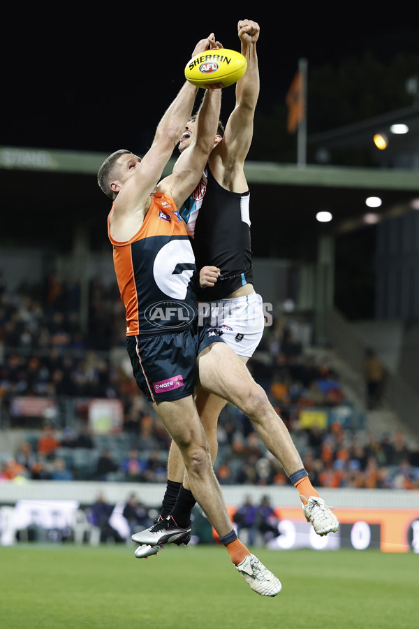 AFL 2025 Round 13 - GWS v Port Adelaide - A-59880214
