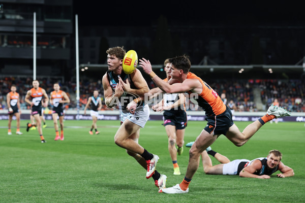 AFL 2025 Round 13 - GWS v Port Adelaide - A-59880429