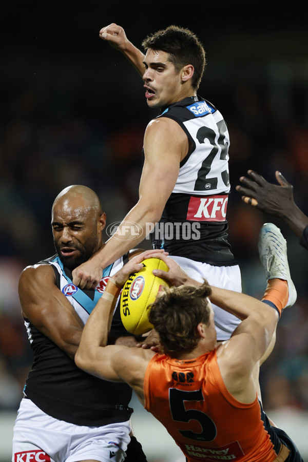 AFL 2025 Round 13 - GWS v Port Adelaide - A-59880434