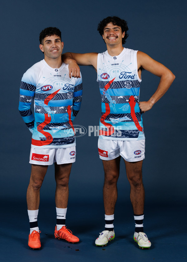 AFL 2025 Media - Geelong Indigenous Guernsey - A-59997574