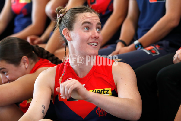 AFLW 2025 Media - Melbourne Team Photo Day - A-60440900