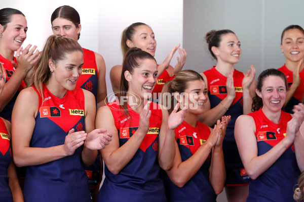 AFLW 2025 Media - Melbourne Team Photo Day - A-60441666