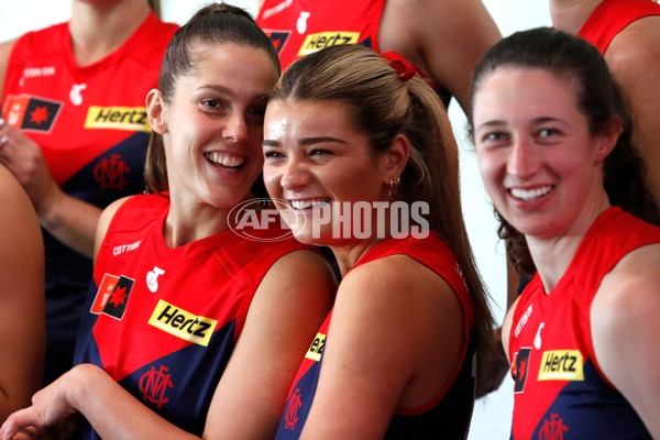 AFLW 2025 Media - Melbourne Team Photo Day - A-60441668