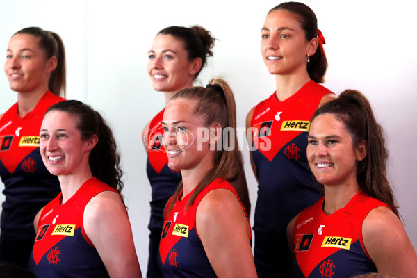 AFLW 2025 Media - Melbourne Team Photo Day - A-60441672