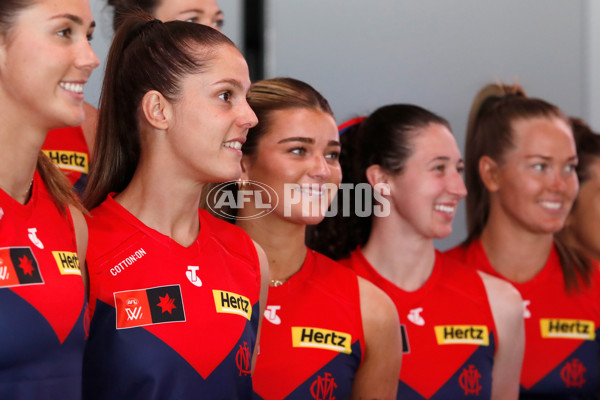AFLW 2025 Media - Melbourne Team Photo Day - A-60441691