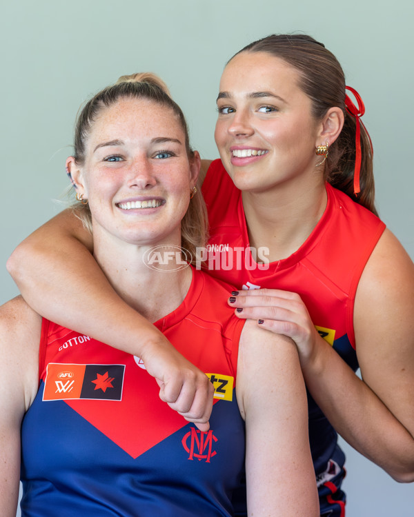 AFLW 2025 Media - Melbourne Team Photo Day - A-60443730