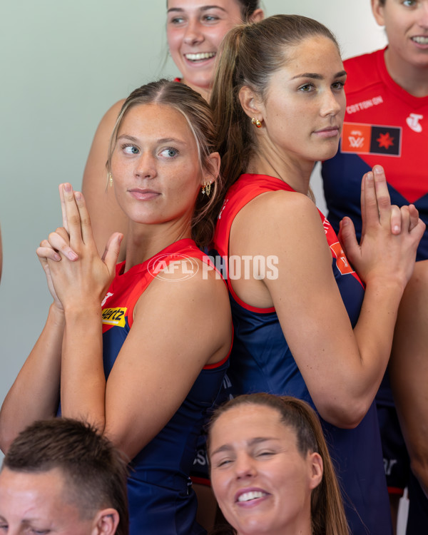 AFLW 2025 Media - Melbourne Team Photo Day - A-60443732