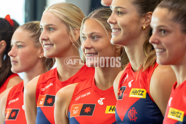 AFLW 2025 Media - Melbourne Team Photo Day - A-60443736