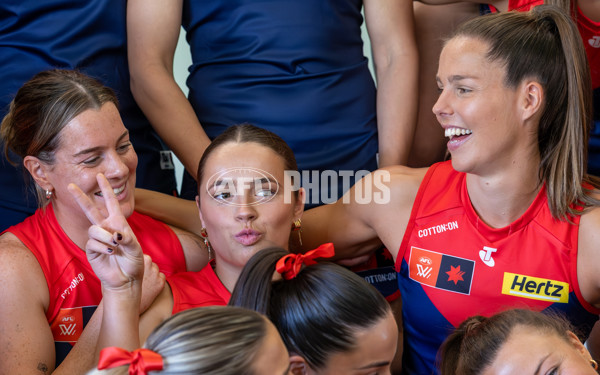 AFLW 2025 Media - Melbourne Team Photo Day - A-60443738