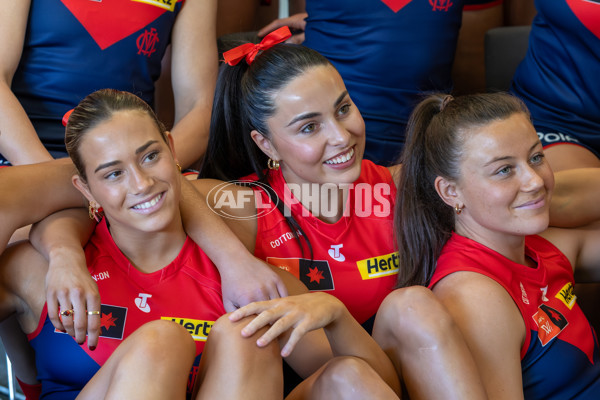 AFLW 2025 Media - Melbourne Team Photo Day - A-60443739