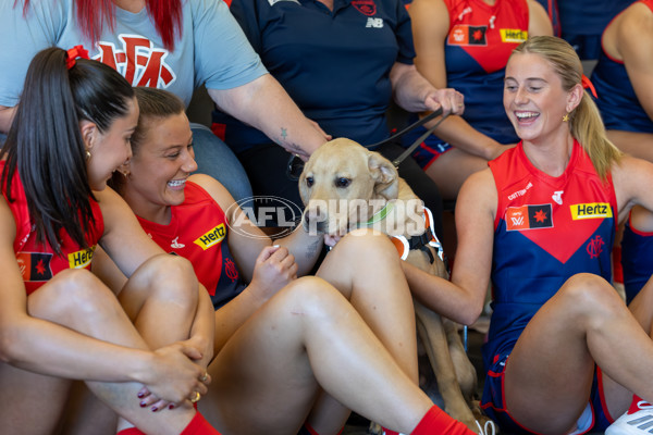 AFLW 2025 Media - Melbourne Team Photo Day - A-60444693