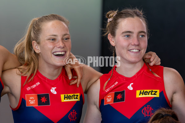 AFLW 2025 Media - Melbourne Team Photo Day - A-60444700
