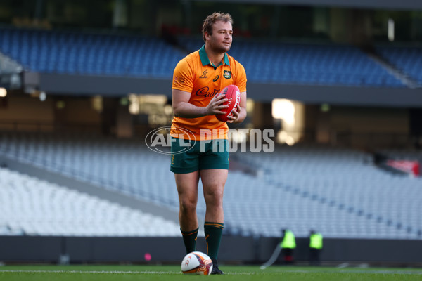 AFL 2025 Media - Australian Wallabies and Essendon Bombers Media Opportunity - A-60708305