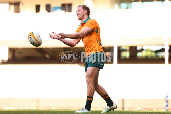 AFL 2025 Media - Australian Wallabies and Essendon Bombers Media Opportunity - A-60708309