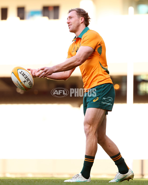 AFL 2025 Media - Australian Wallabies and Essendon Bombers Media Opportunity - A-60708310