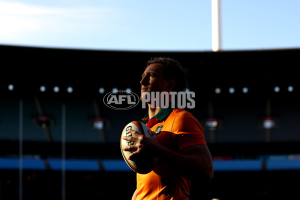 AFL 2025 Media - Australian Wallabies and Essendon Bombers Media Opportunity - A-60708321