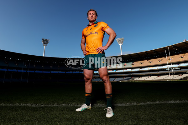 AFL 2025 Media - Australian Wallabies and Essendon Bombers Media Opportunity - A-60709113