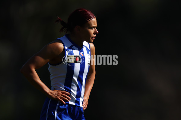 AFLW 2025 Practice Match - North Melbourne v Essendon - A-61004909