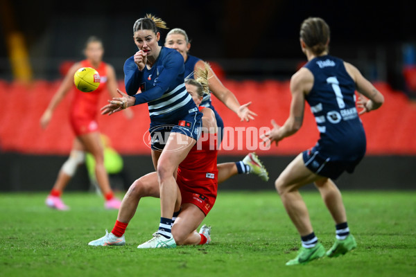 AFLW 2025 Practice Match - Gold Coast v Geelong - A-61016259