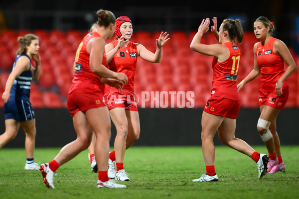 AFLW 2025 Practice Match - Gold Coast v Geelong - A-61016320