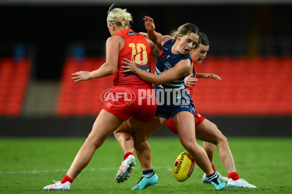 AFLW 2025 Practice Match - Gold Coast v Geelong - A-61016321