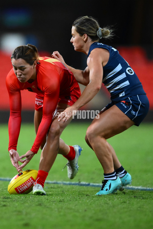 AFLW 2025 Practice Match - Gold Coast v Geelong - A-61018268