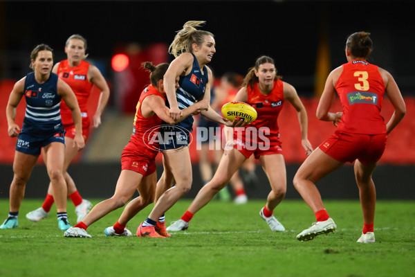 AFLW 2025 Practice Match - Gold Coast v Geelong - A-61018867