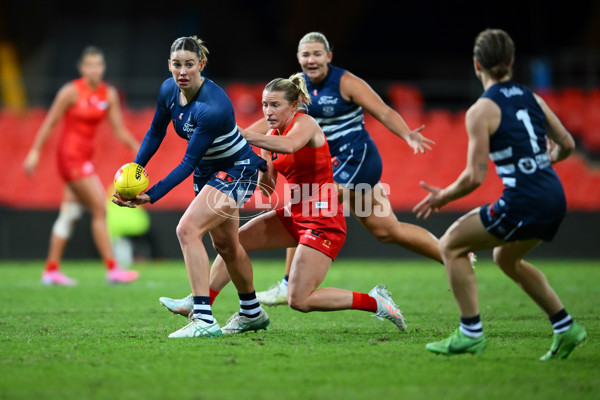 AFLW 2025 Practice Match - Gold Coast v Geelong - A-61018878