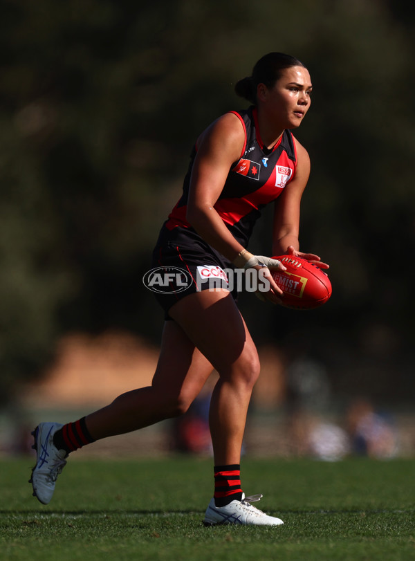 AFLW 2025 Practice Match - North Melbourne v Essendon - A-61023953