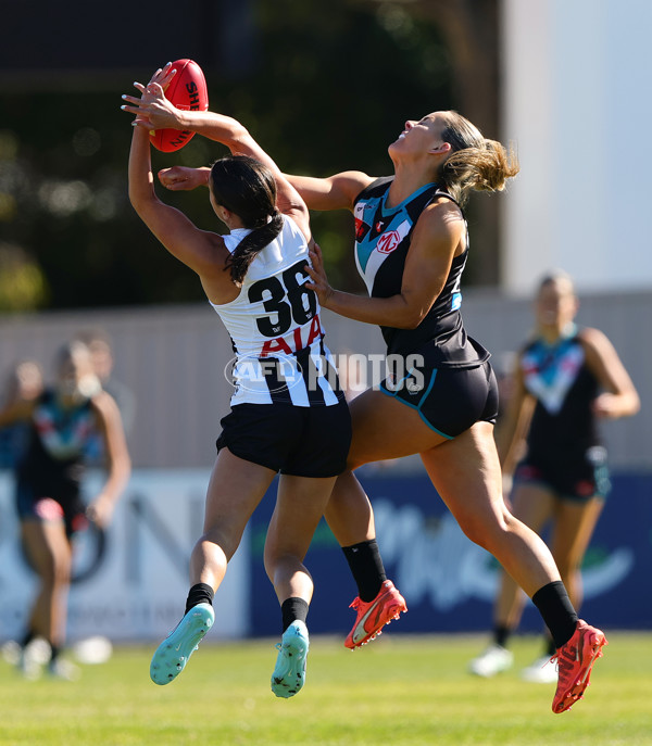 AFLW 2025 Practice Match - Port Adelaide v Collingwood - A-61036941