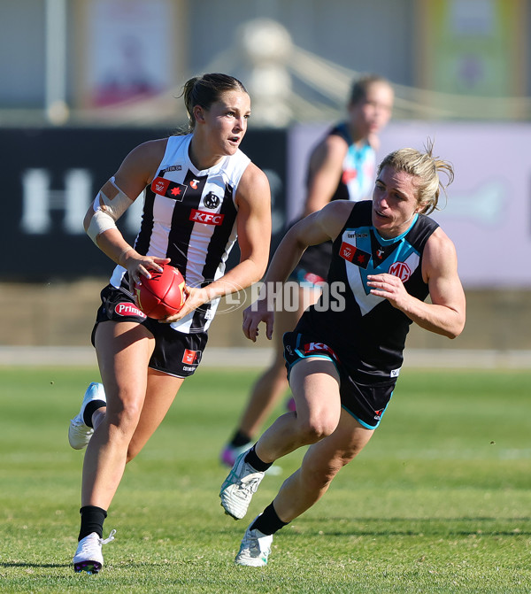 AFLW 2025 Practice Match - Port Adelaide v Collingwood - A-61039546