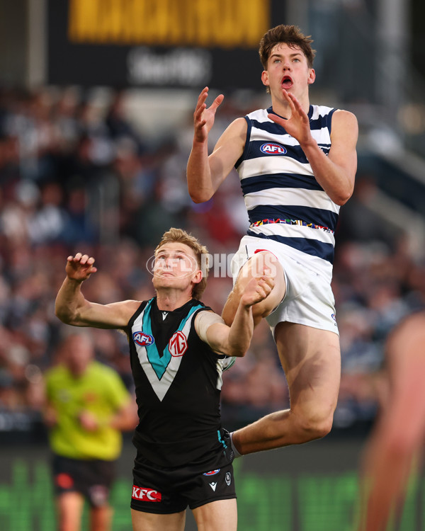AFL 2025 Round 21 - Geelong v Port Adelaide - A-61050353