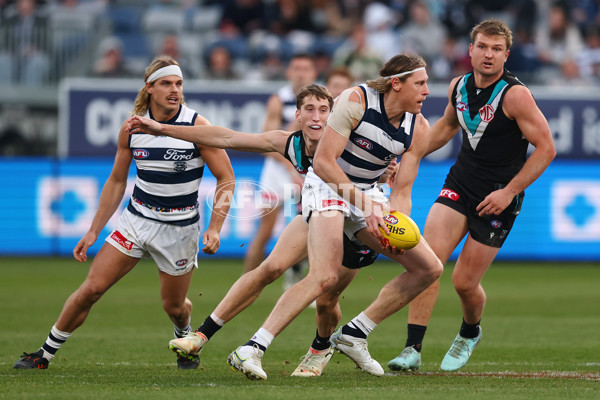 AFL 2025 Round 21 - Geelong v Port Adelaide - A-61051185