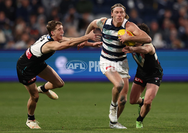 AFL 2025 Round 21 - Geelong v Port Adelaide - A-61054029