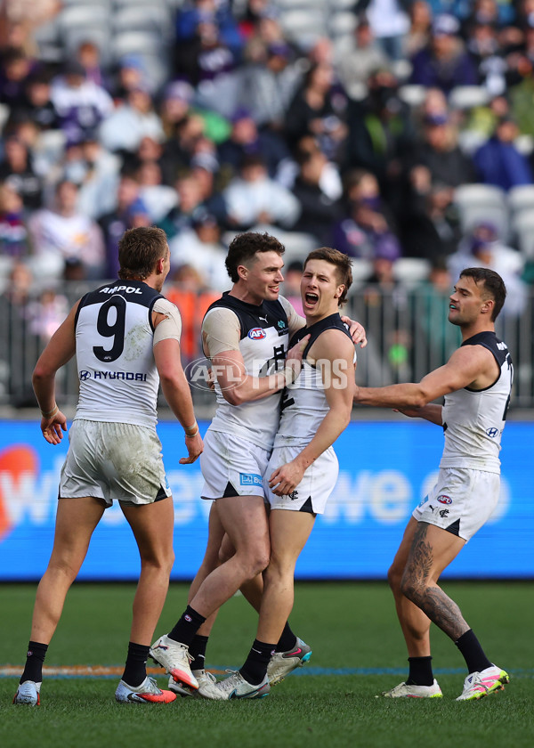 AFL 2025 Round 21 - Fremantle v Carlton - A-61055894