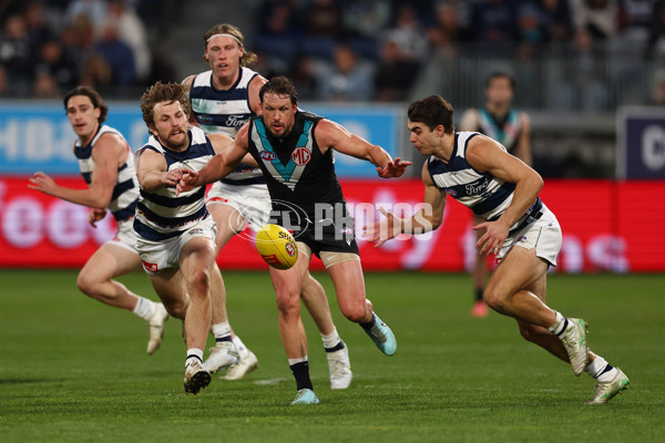 AFL 2025 Round 21 - Geelong v Port Adelaide - A-61058478