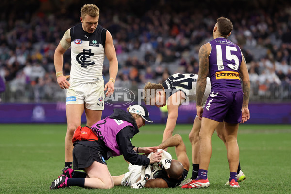 AFL 2025 Round 21 - Fremantle v Carlton - A-61062171