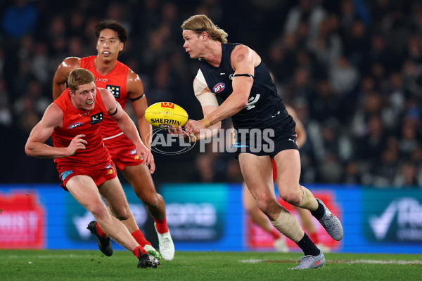 AFL 2025 Round 22 - Carlton v Gold Coast - A-61214787