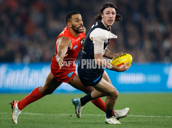 AFL 2025 Round 22 - Carlton v Gold Coast - A-61217805