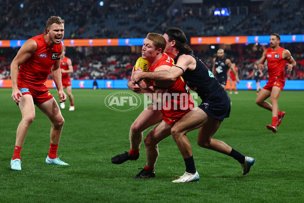 AFL 2025 Round 22 - Carlton v Gold Coast - A-61219664