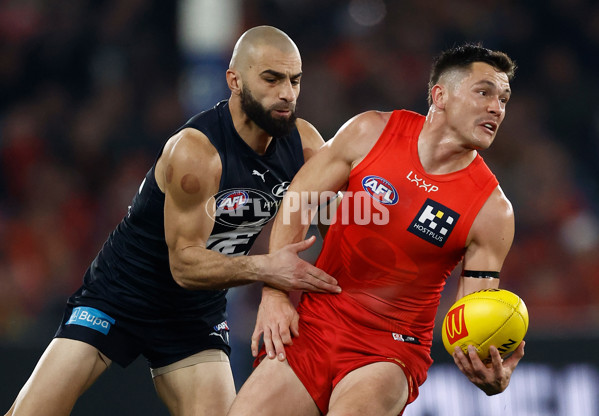 AFL 2025 Round 22 - Carlton v Gold Coast - A-61219720