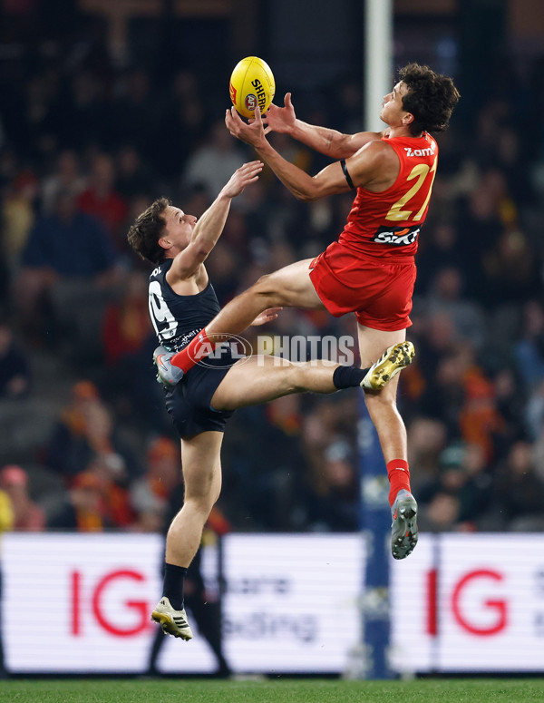 AFL 2025 Round 22 - Carlton v Gold Coast - A-61225088