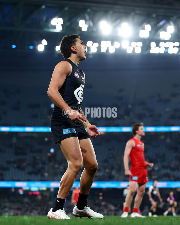 AFL 2025 Round 22 - Carlton v Gold Coast - A-61225170