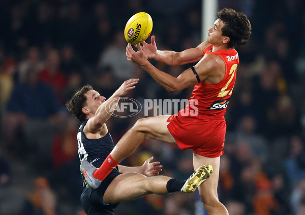 AFL 2025 Round 22 - Carlton v Gold Coast - A-61225174