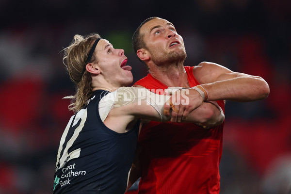 AFL 2025 Round 22 - Carlton v Gold Coast - A-61233275