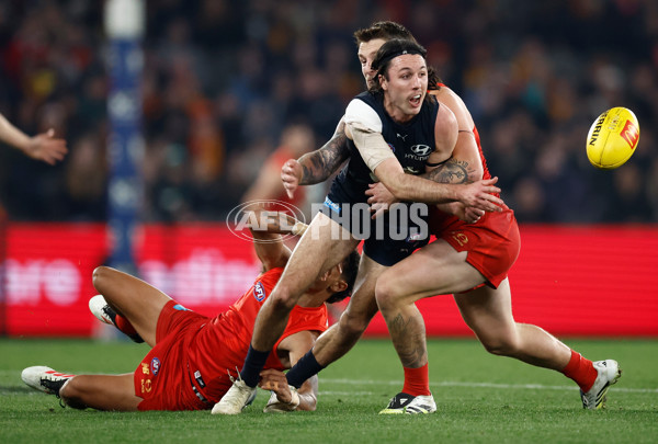 AFL 2025 Round 22 - Carlton v Gold Coast - A-61233293