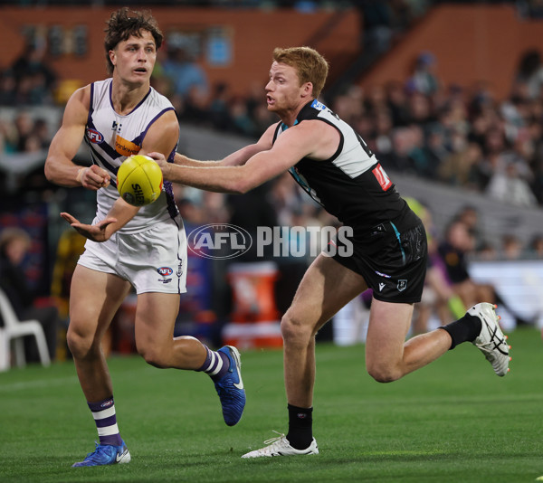 AFL 2025 Round 22 - Port Adelaide v Fremantle - A-61244396