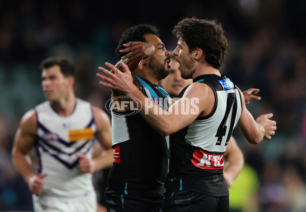 AFL 2025 Round 22 - Port Adelaide v Fremantle - A-61244480