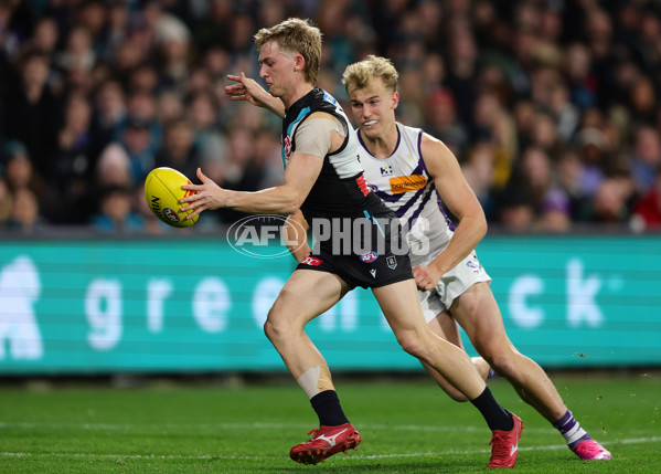 AFL 2025 Round 22 - Port Adelaide v Fremantle - A-61247310