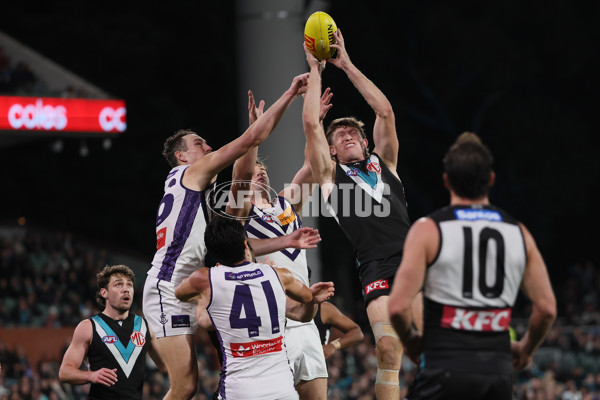 AFL 2025 Round 22 - Port Adelaide v Fremantle - A-61247344